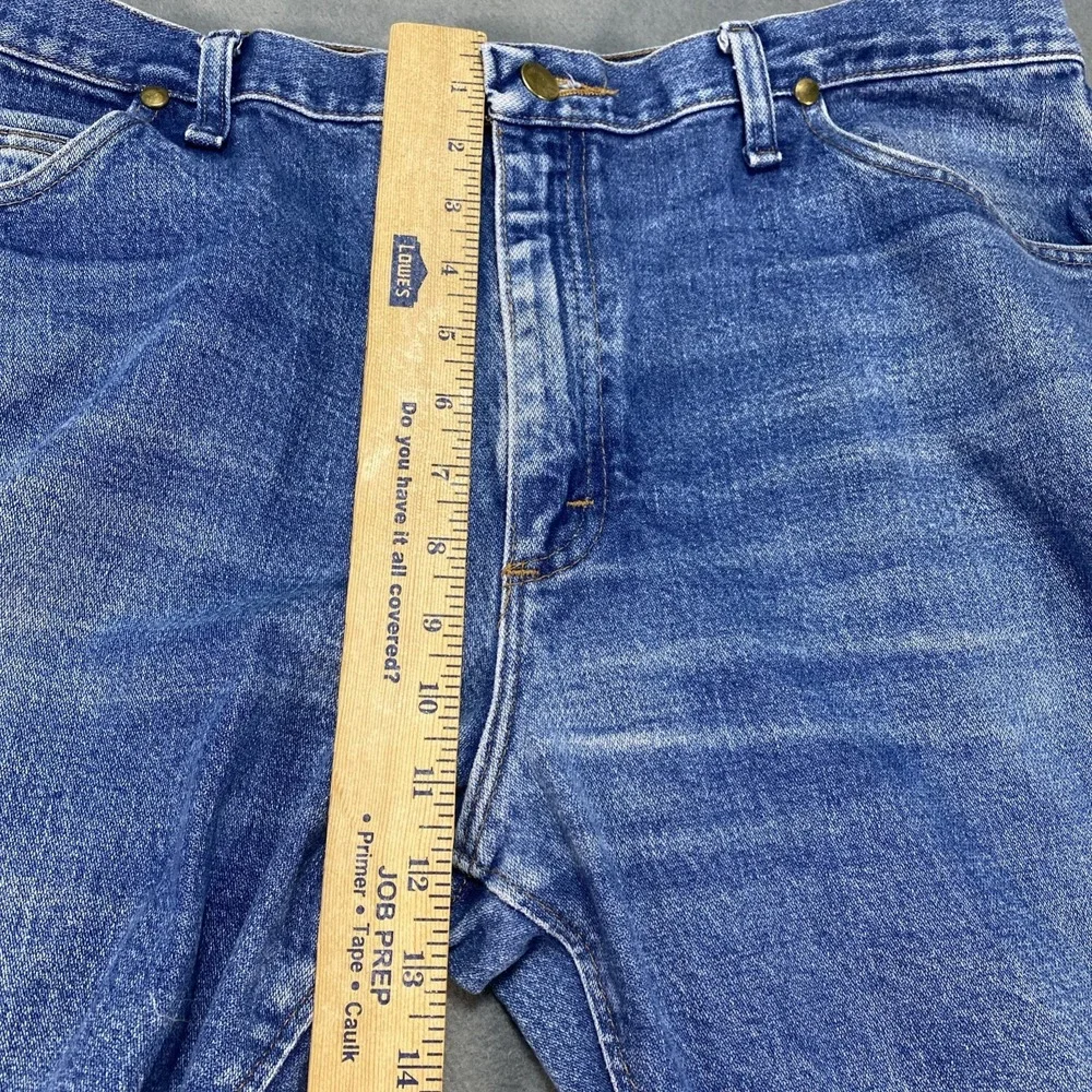 Wrangler Mens Jeans 47 MWZ Regular‎ Fit Medium Wash Blue 38x30 Workwear Cowboy